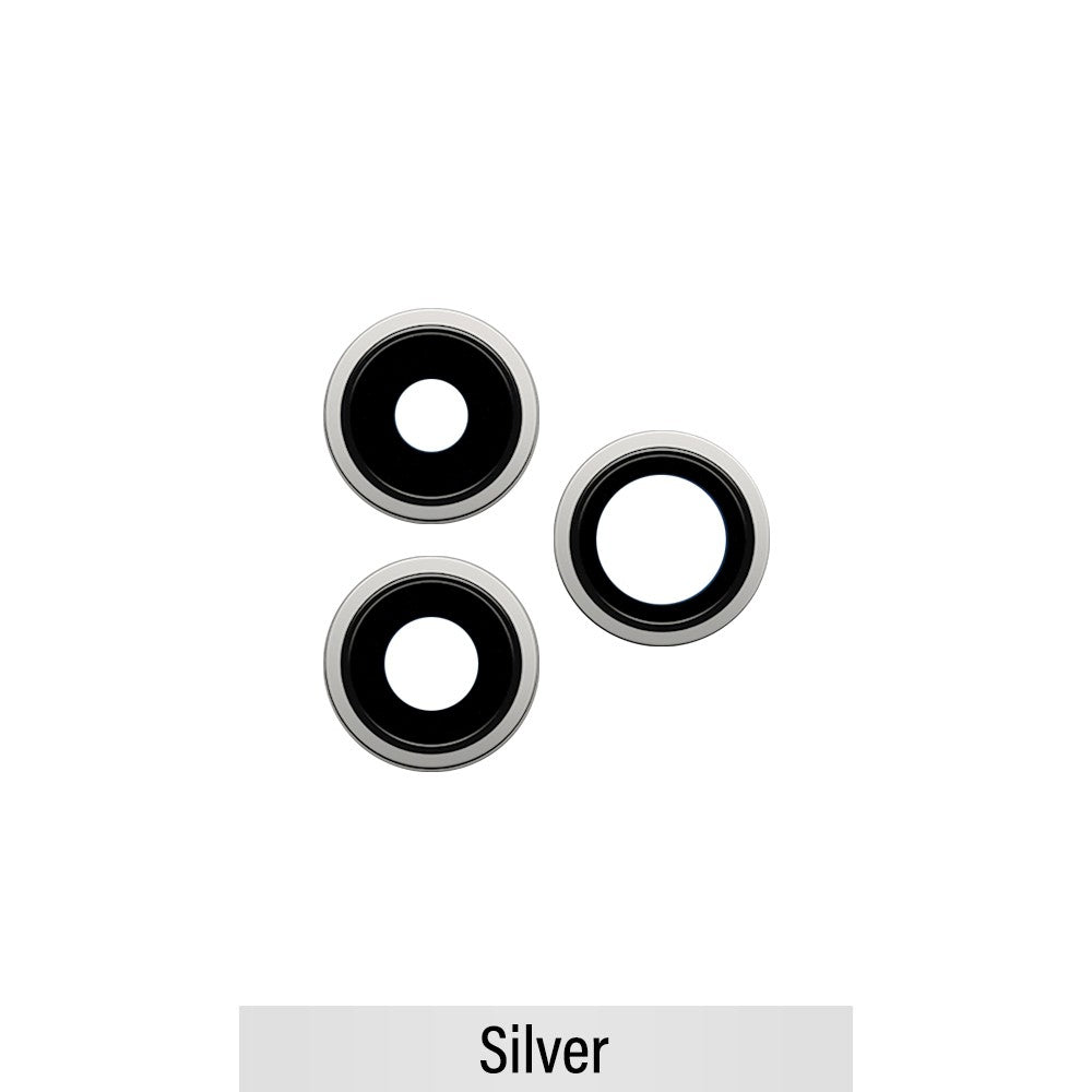 Rear Camera Lens With Bracket for iPhone 13 Pro / 13 Pro Max-Silver Rear Camera Lens With Bracket for iPhone 13 Pro / 13 Pro Max-Silver